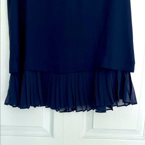 3/$25 Banana Republic Navy Tank Top with Ruffled Hem - Picture 4 of 6